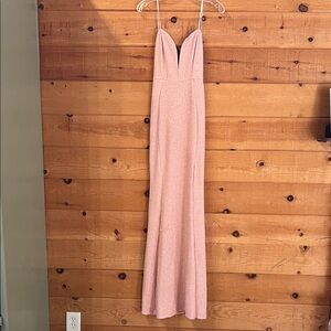 Symphony pink spark strapless dress